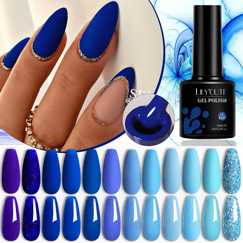 Resin Art Varnish - LILYCUTE 7ML Matt Blau Farbe Gel