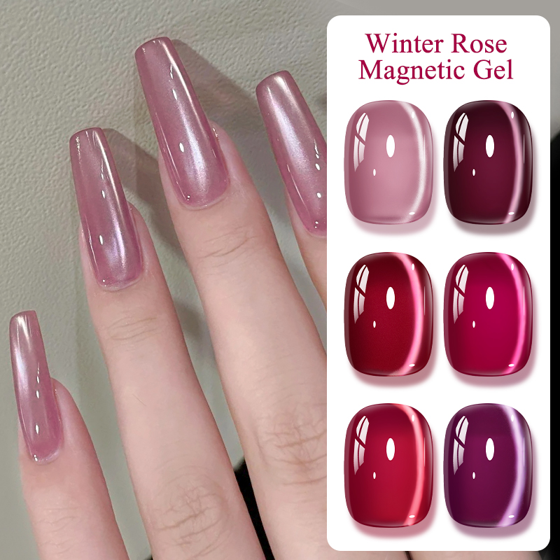 Resin Art Varnish - Rosa Winter Rose Katze Magnetische Gel