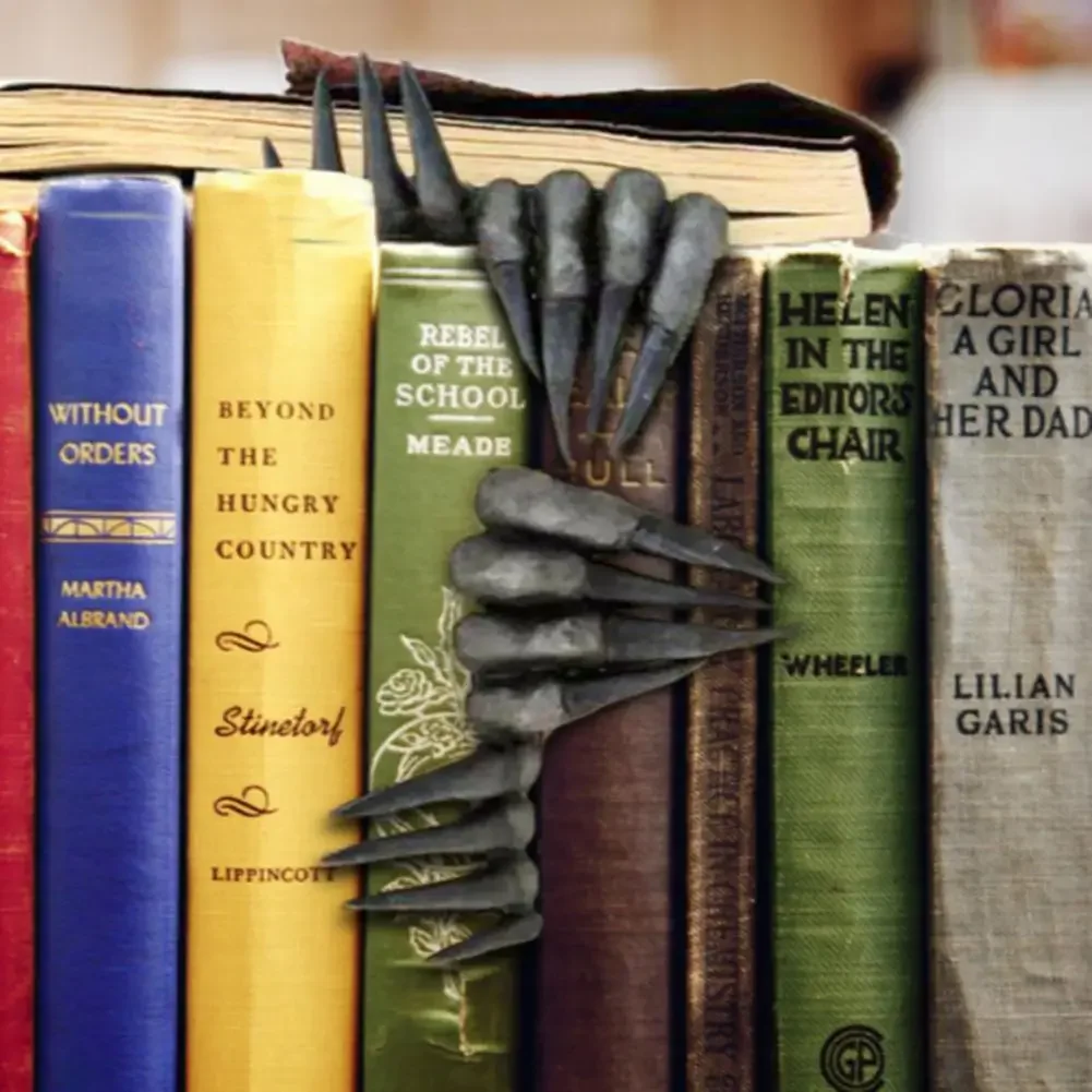 Resin Art Bookmark - Thriller Teufelshand Lesezeichen Hexenhand Lesezeichen Kunstfiguren