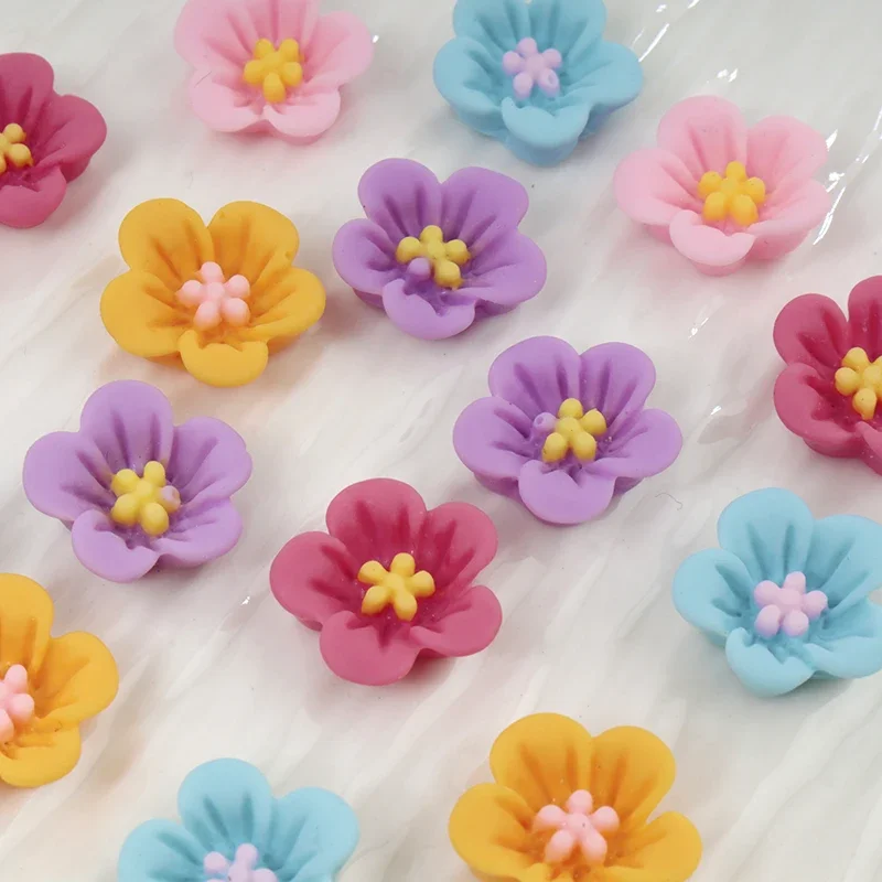 50 Stück Mini-Blumen-Nagelkuns – Resin Art Earrings Material Bewertung und Preis