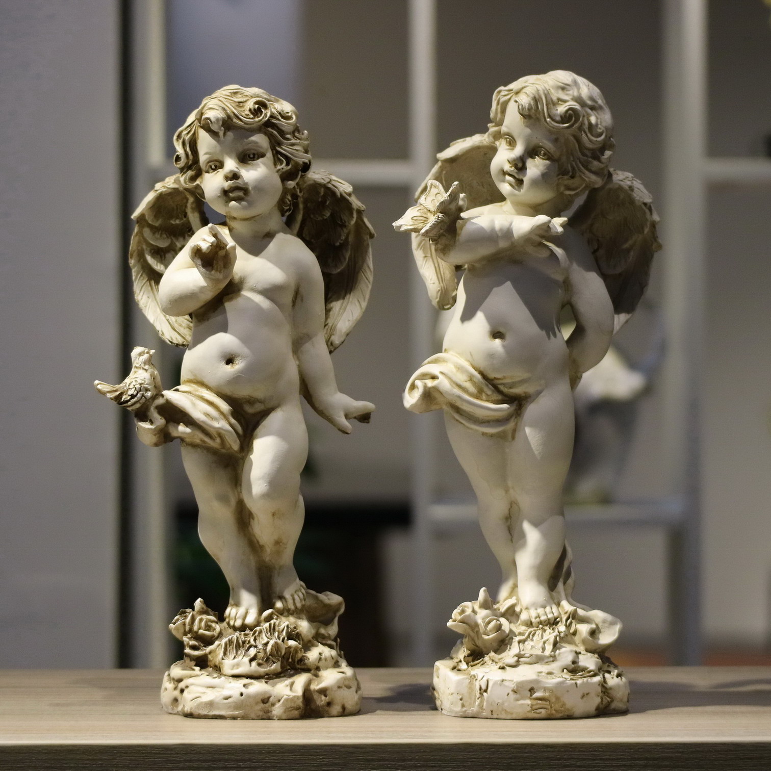 Retro-Engel-Figur aus Kunsthar – Resin Art Gift For Wedding Bewertung und Preis