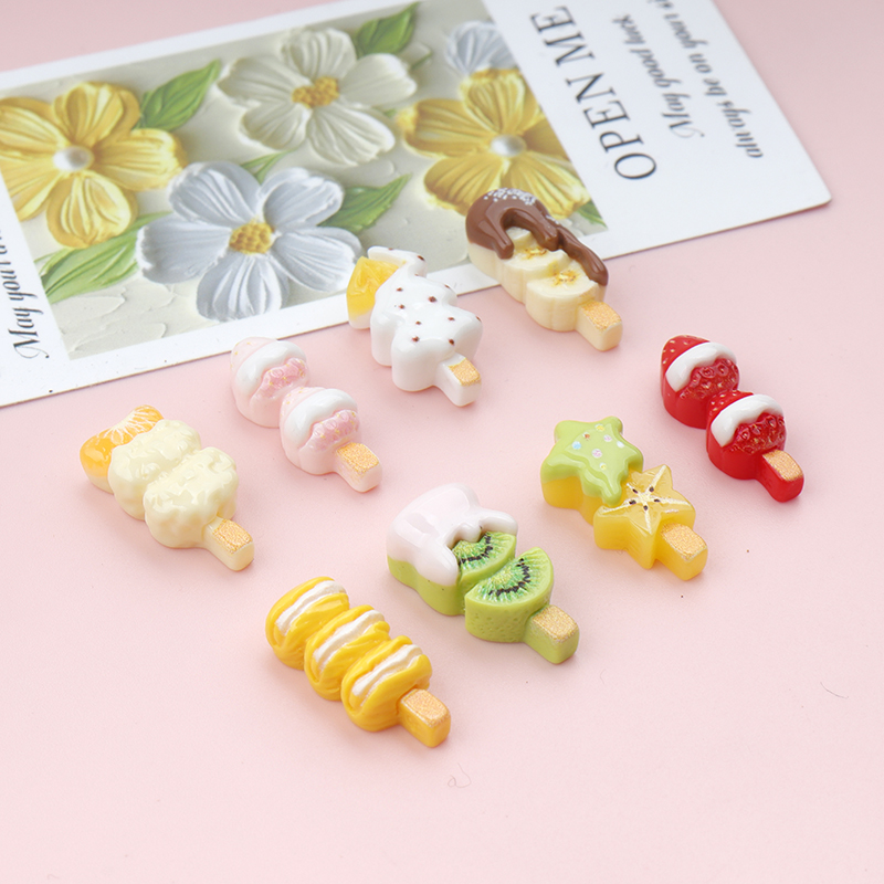 50/300 Stück Bunte Mini-Frucht – Resin Art Earrings Material Bewertung und Preis