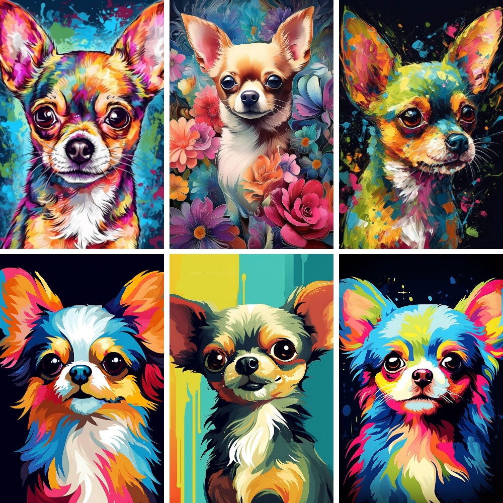 5d Chihuahua Hund DIY Diamant  – Resin Art Wallpaper Bewertung und Preis