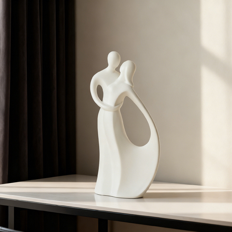 Nordische Keramik-Skulptur von – Resin Art Gift For Wedding Bewertung und Preis