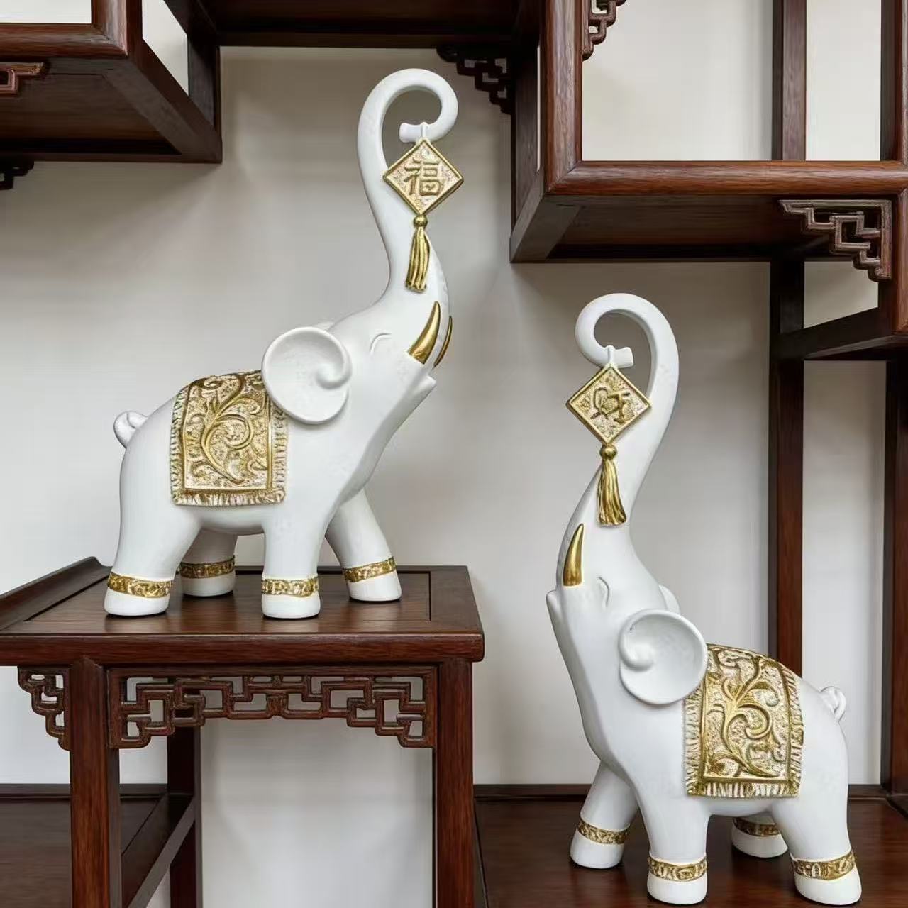 Ein Paar Glücksbringende Elefa – Resin Art For Anniversary Gift Bewertung und Preis