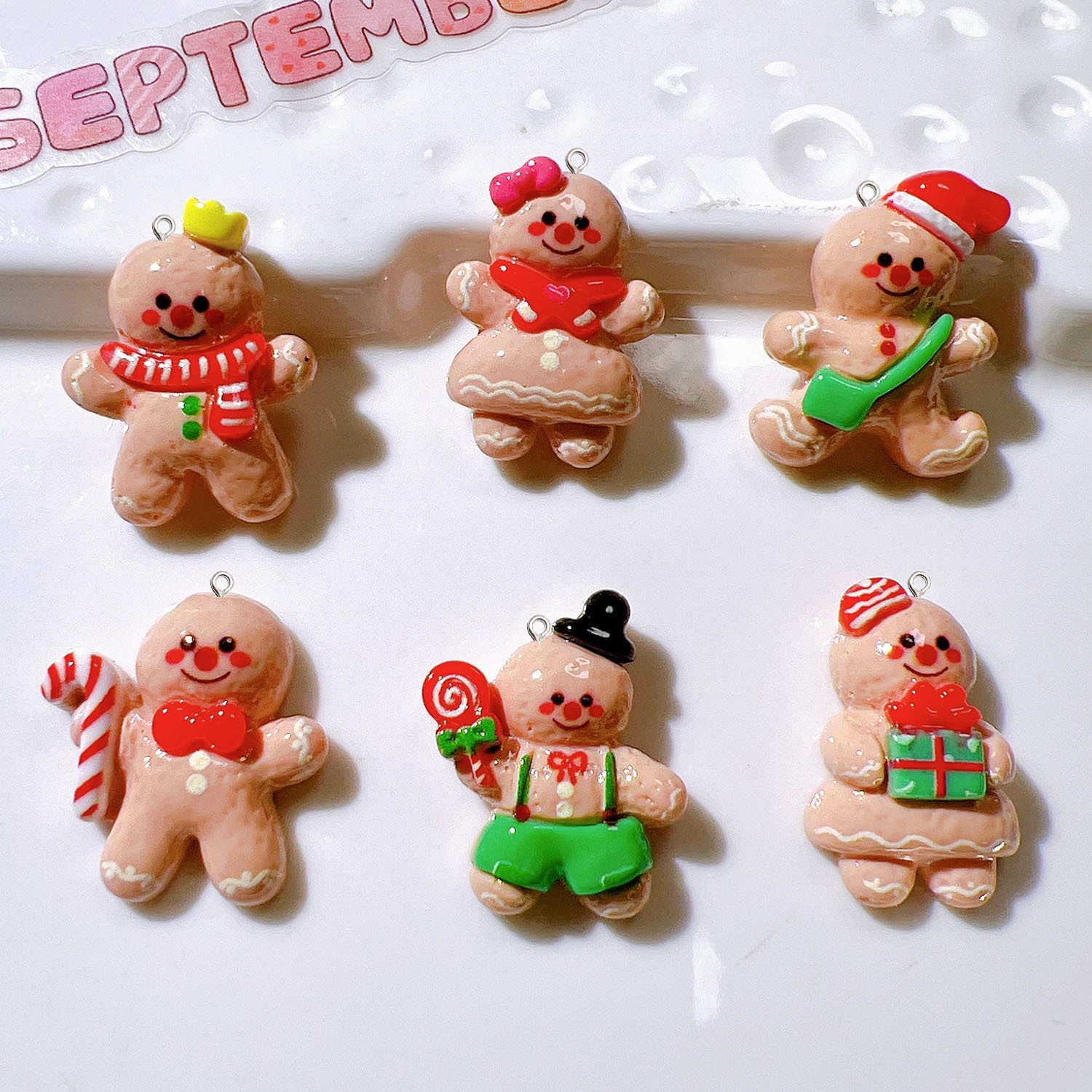 10 Stücke Nette Weihnachten Pu – Resin Art Earrings Material Bewertung und Preis